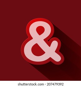 Volume icons symbol: ampersand. Colorful modern Style.