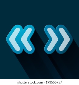 Volume icons symbol: Brackets . Colorful modern Style.