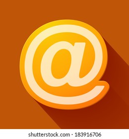 Volume icons symbol: e mail sign . Colorful modern Style.