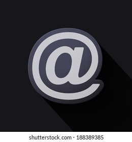 Volume icons symbol: e mail sign . Colorful modern Style.