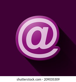 Volume icons symbol: e mail sign . Colorful modern Style.
