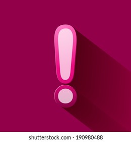Volume icons symbol: exclamation mark . Colorful modern Style.