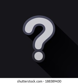 Volume icons symbol: Question mark . Colorful modern Style.