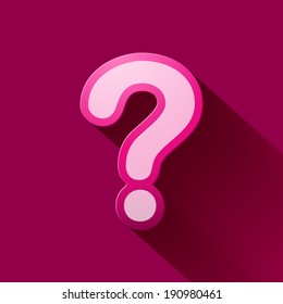 Volume icons symbol: Question mark . Colorful modern Style.
