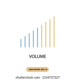 volume icons  symbol vector elements for infographic web