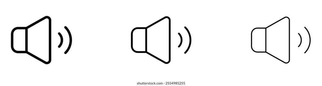 Volume icons in tree different stroke sizes