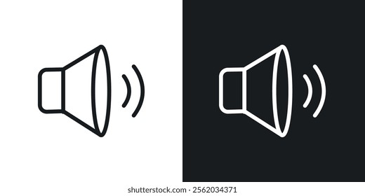 Volume icons. vector set in black colors