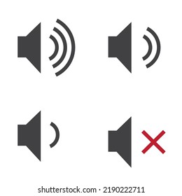 volume indicator speaker vector logo icon