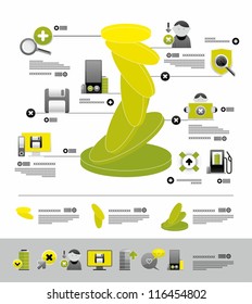 volume infographics and icons