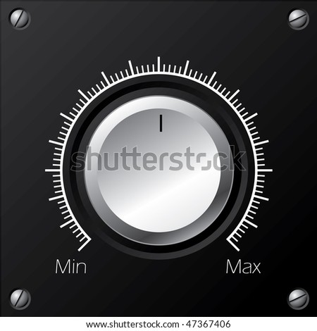 Volume knob with calibration