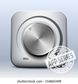 Volume knob icon, app series
