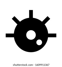 volume knob icon isolated sign symbol vector illustration - high quality black style vector icons
