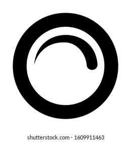 volume knob icon isolated sign symbol vector illustration - high quality black style vector icons
