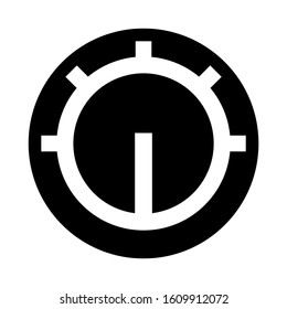 volume knob icon isolated sign symbol vector illustration - high quality black style vector icons
