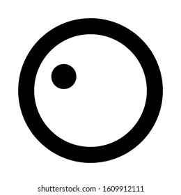 volume knob icon isolated sign symbol vector illustration - high quality black style vector icons
