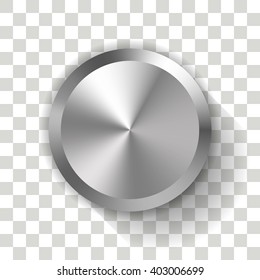 Volume knob on transparent background vector template