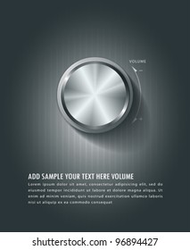 Volume knob, vector illustration