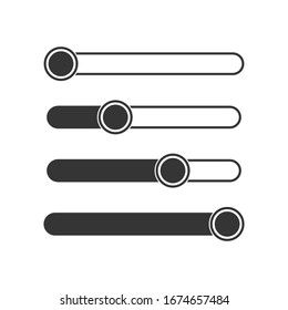 Volume level icon. Volume Adjustment icon. Vector illustration. Flat icon isolated