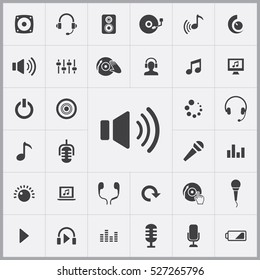 volume level icon. dj icons universal set for web and mobile