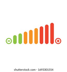 Volume level icon. Simple vector illustration.
