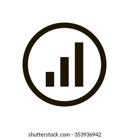   volume level, icon, vector illustration. Flat design 