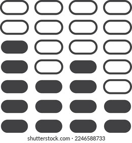 Volume levels illustration in minimal style isolated on background