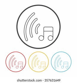 volume line icon
