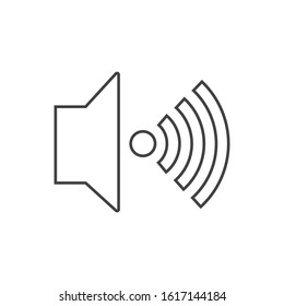 Volume line Icon Flat Graphic Design with white background