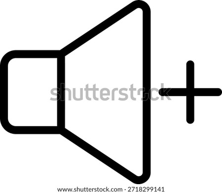 volume up line icon illustration vector