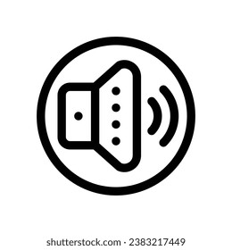 volume line icon logo for website, application, printing, document, poster design, etc, Suitable for web Design,Logo,App