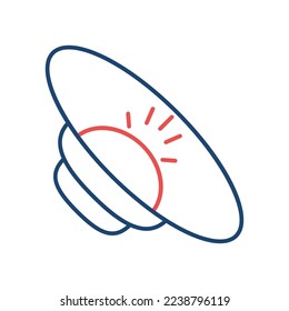 Volume line universal icon ui ux element sign.
