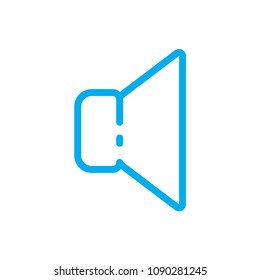 Volume line vector icon. Symbol from set Icons for your interface. Isolated on white background