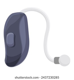 Volume loud hearing aid icon cartoon vector. Medical care. Organ care hear