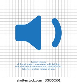 volume low sign, vector design for website 