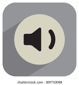 volume low sign, vector design for website 