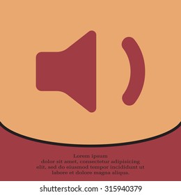 volume low sign, vector design for website 