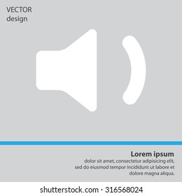 volume low sign, vector design for website 