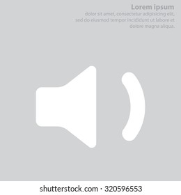 volume low sign, vector design for website 
