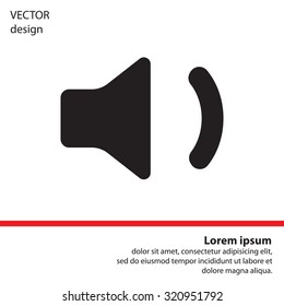 volume low sign, vector design for website 