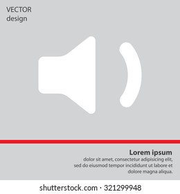 volume low sign, vector design for website 