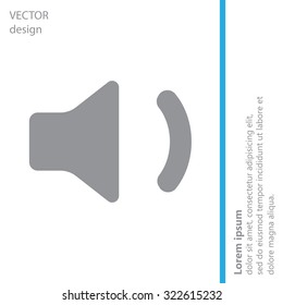 volume low sign, vector design for website 