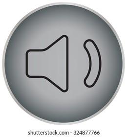volume low sign, vector design for website. line icon 