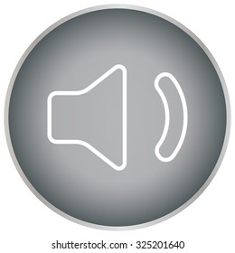 volume low sign, vector design for website. line icon 