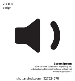volume low sign, vector design for website 