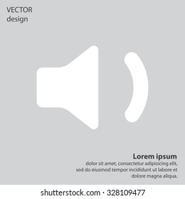 volume low sign, vector design for website 
