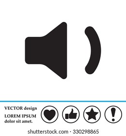 volume low sign, vector design for website 