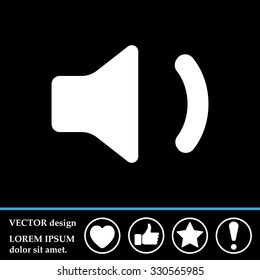 volume low sign, vector design for website 