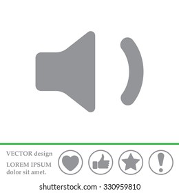 volume low sign, vector design for website 