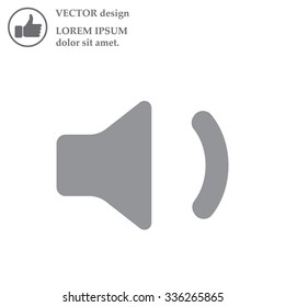 volume low sign, vector design for website 