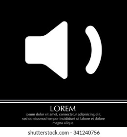 volume low sign, vector design for website 